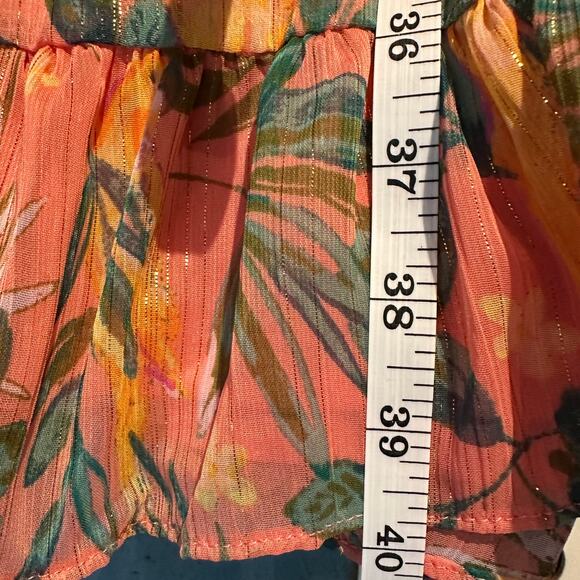 Lauren Conrad NWT Size 2X Boho Tropical Flowy Dress Beachy Birds Parrots Cruise - Picture 5 of 10